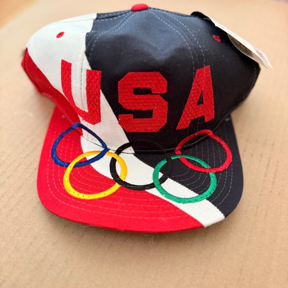 90s vintage USA Olympic snapback starter hat deadstock with tags